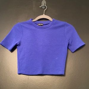 Purple crop top